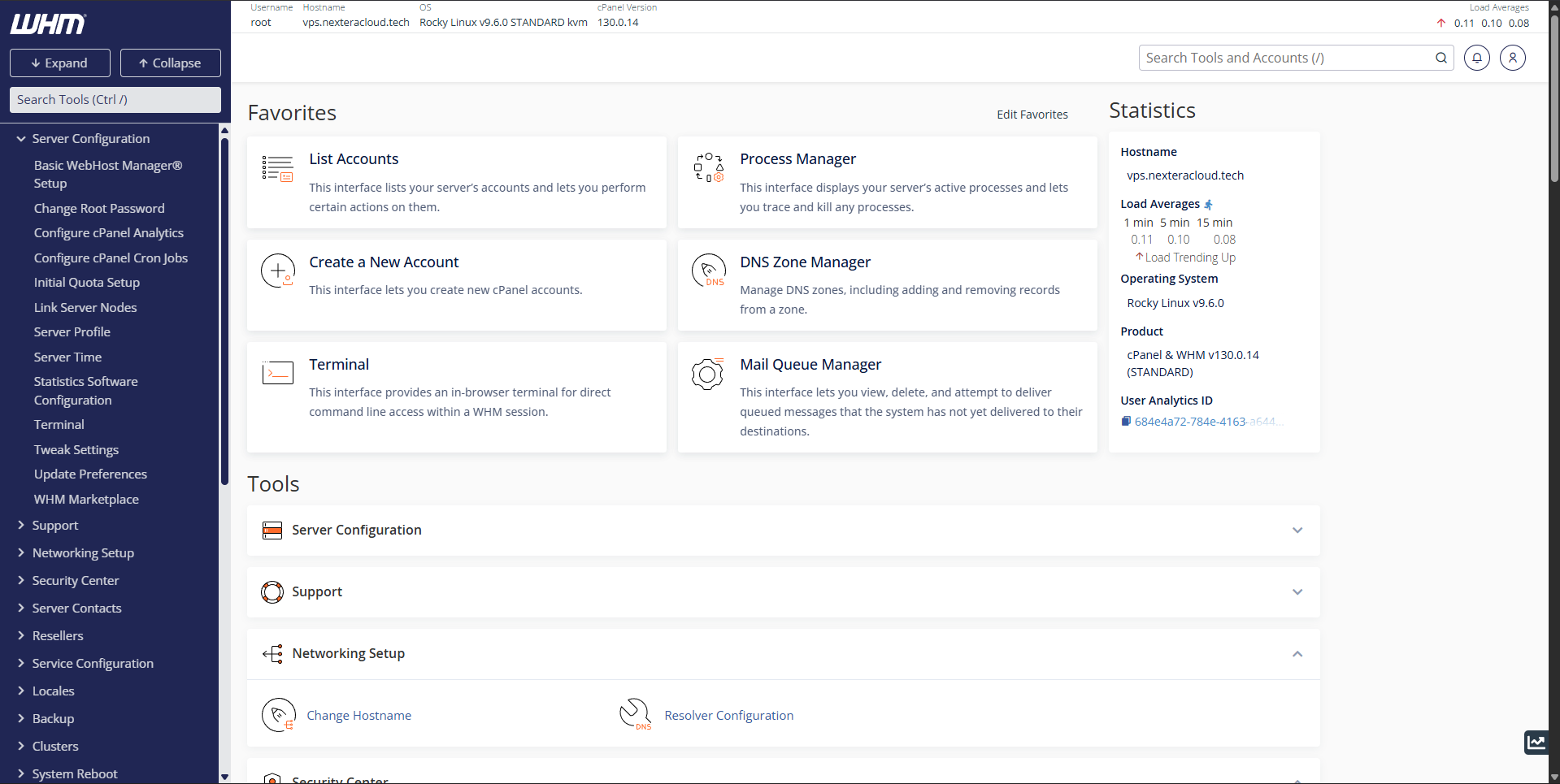 cPanel/WHM hosting